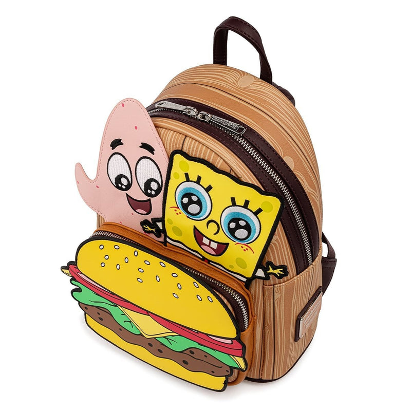 LOUNGEFLY SPONGEBOB CRABBY PATTY GROUP MINI NAHRBTNIK 671803372054