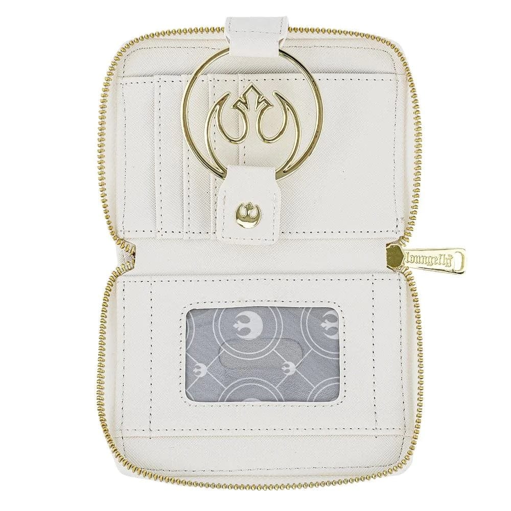 LOUNGEFLY STAR WARS WHITE GOLD REBEL DENARNICA 671803361492