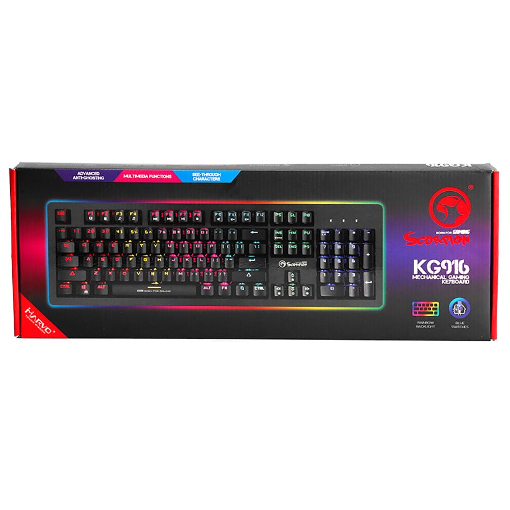 MARVO KG916  ŽIČNA GAMING MEHANSKA TIPKOVNICA 6932391921401