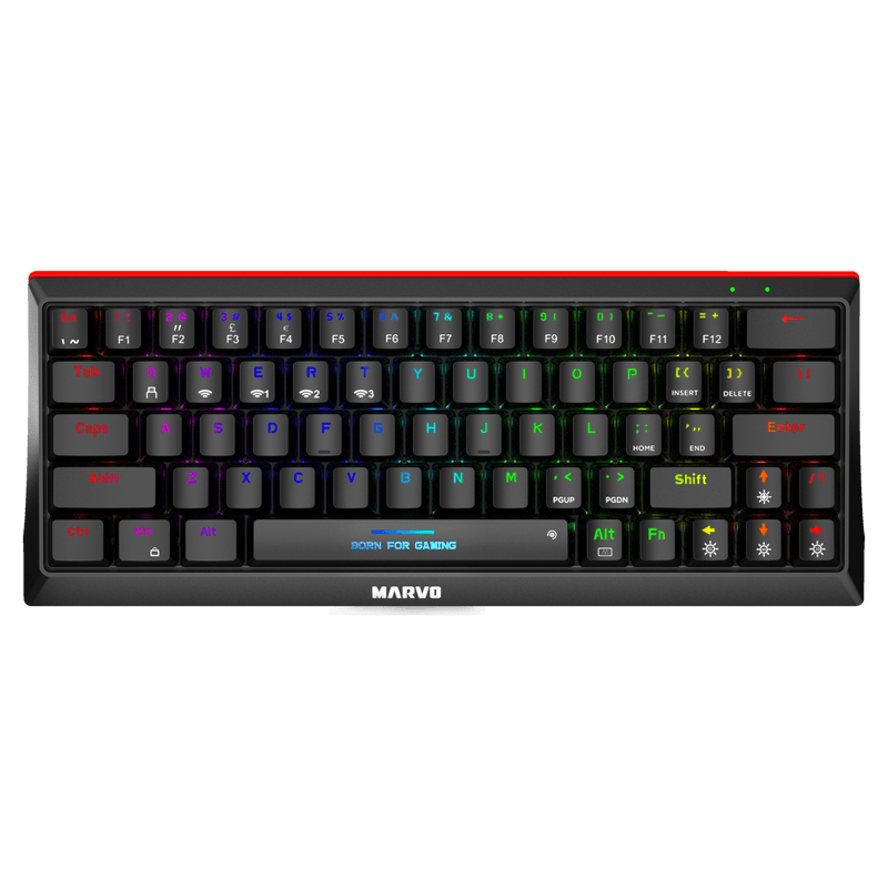 MARVO KG962W MECHANICAL GAMING BREZŽIČNA TIPKOVNICA 6932391925454