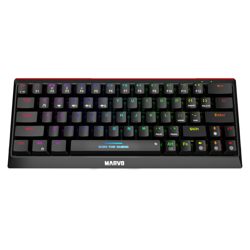 MARVO KG962W MECHANICAL GAMING BREZŽIČNA TIPKOVNICA 6932391925454