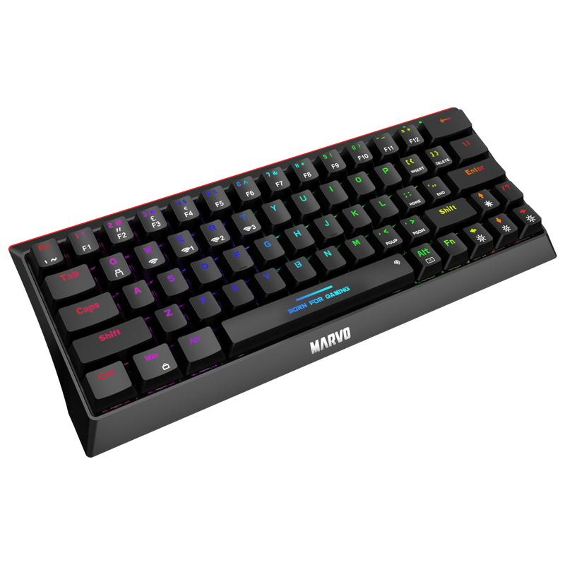 MARVO KG962W MECHANICAL GAMING BREZŽIČNA TIPKOVNICA 6932391925454