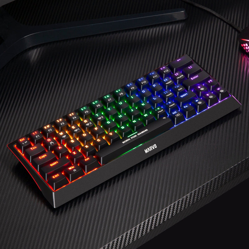 MARVO KG962W MECHANICAL GAMING BREZŽIČNA TIPKOVNICA 6932391925454
