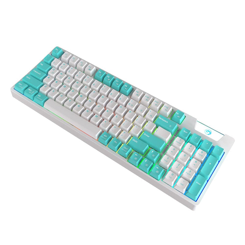 MARVO KG972W EN-BL+WH  BREZŽIČNA TIPKOVNICA 6932391927229