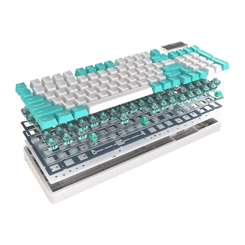 MARVO KG972W EN-BL+WH  BREZŽIČNA TIPKOVNICA 6932391927229