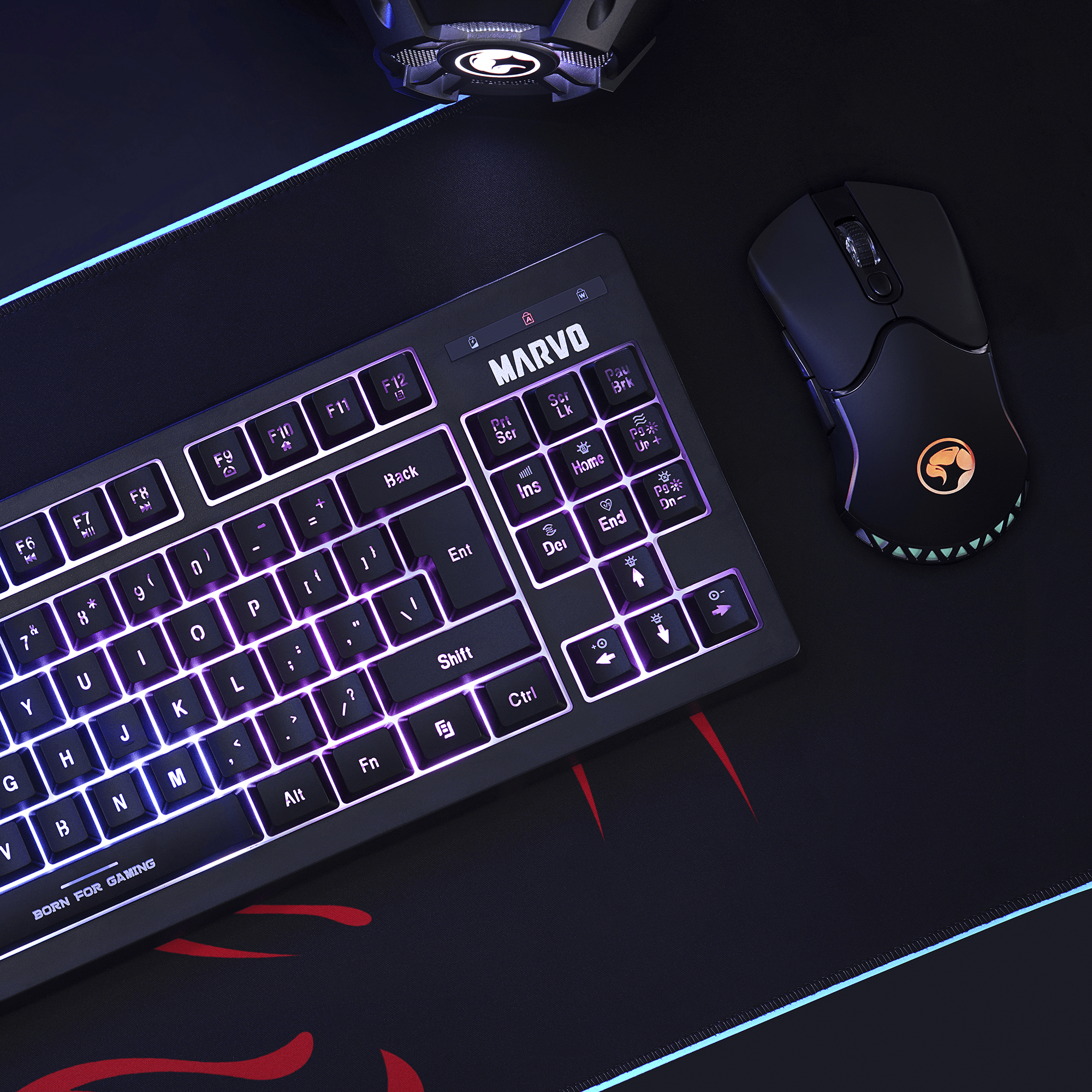 MARVO KW516 BREZŽIČNI GAMING COMBO SET (2in1) 6932391925614