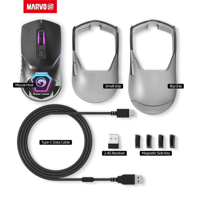 MARVO Z FIT PRO G1W WIRELESS GAMING MIŠKA SIVE BARVE 6932391926147