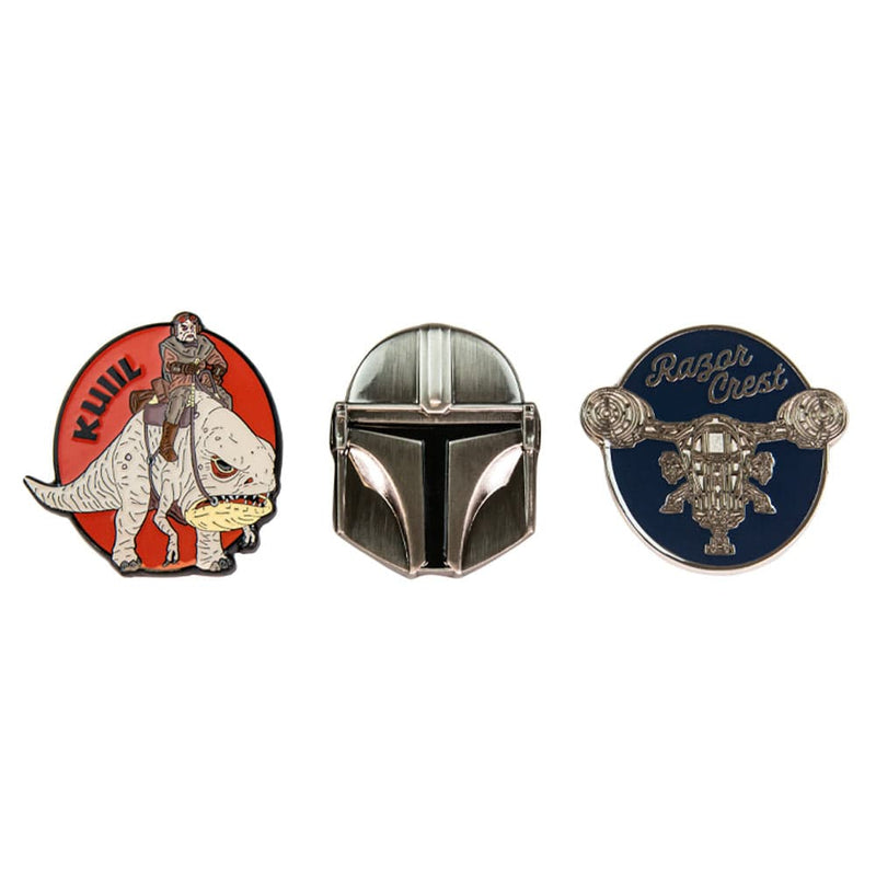 MERCHANDISE MANDALORIAN PIN BADGE SET 5056280415381