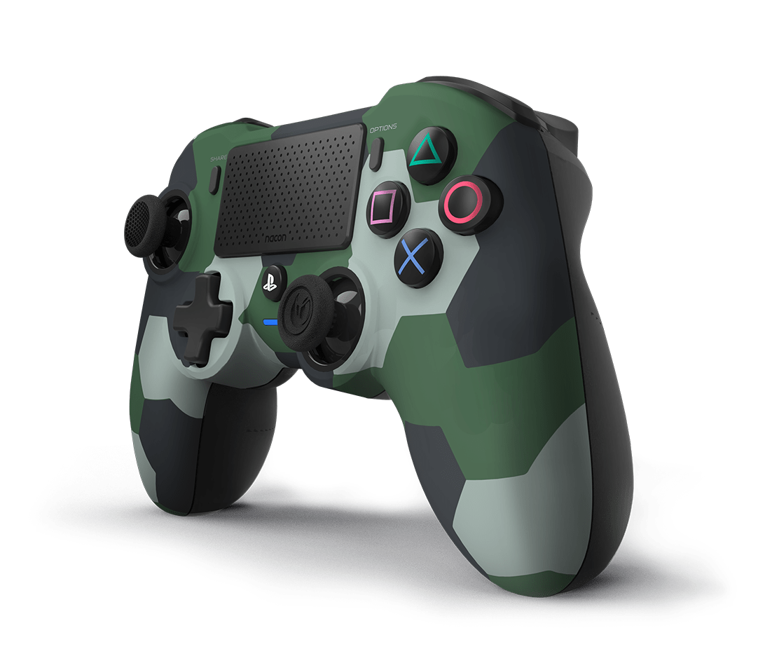 NACON PS4 ASYMMETRIC WIRELESS CONTROLLER GREEN CAMO IGRALNI PLOŠČEK 3665962010114