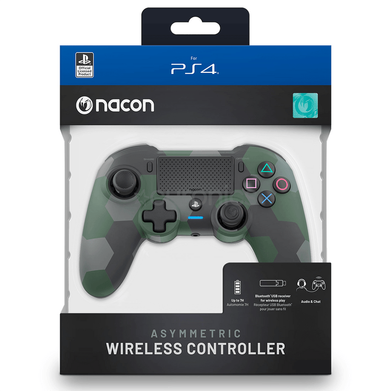 NACON PS4 ASYMMETRIC WIRELESS CONTROLLER GREEN CAMO IGRALNI PLOŠČEK 3665962010114