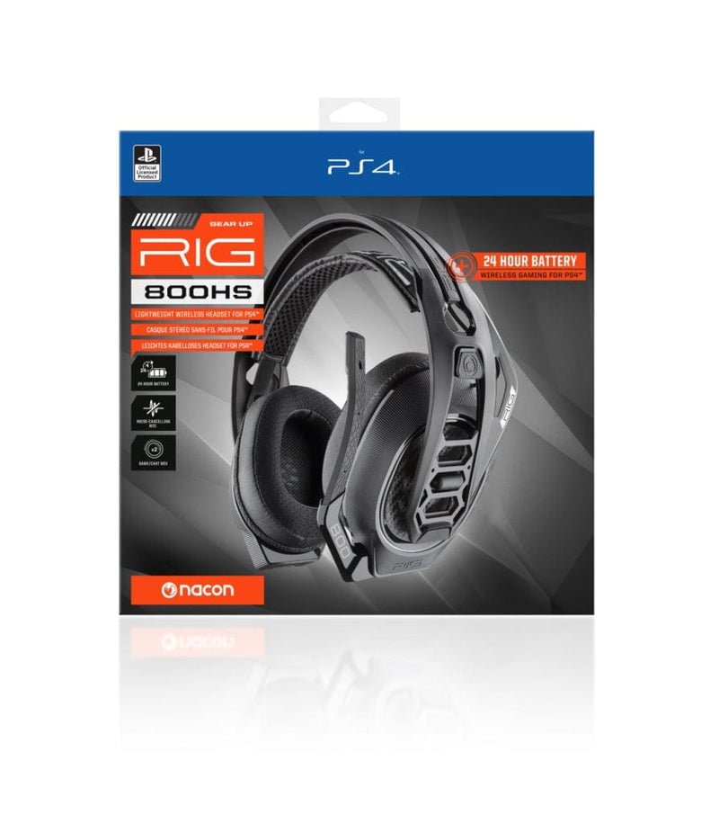 Nacon | RIG 800HS PS4 V2 brezžične gaming stereo slušalke za PS4/PS5 3665962002676