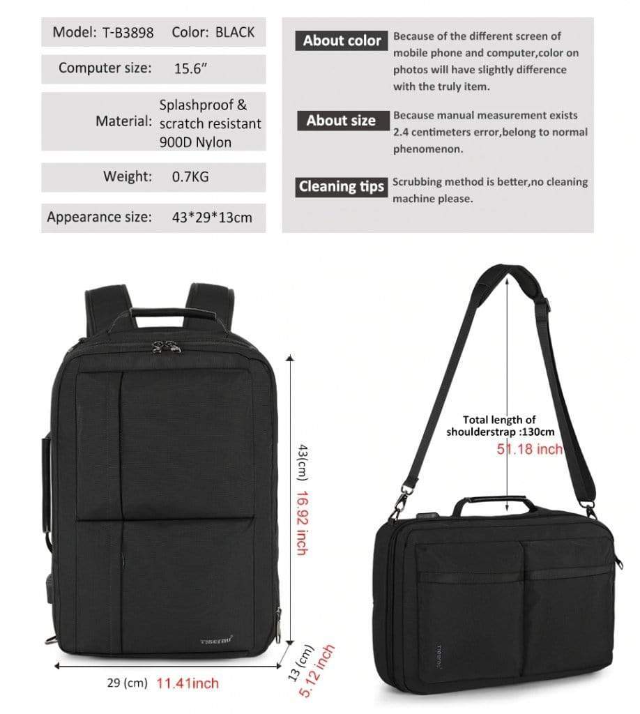 NAHRBTNIK TIGERNU T-B3898 BLACK 15.6 6928112309979