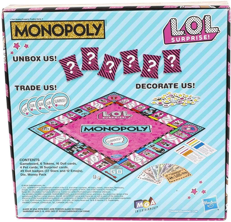 NAMIZNA DRUŽABNA IGRA MONOPOLY - L.O.L. SURPRISE 5010993633289