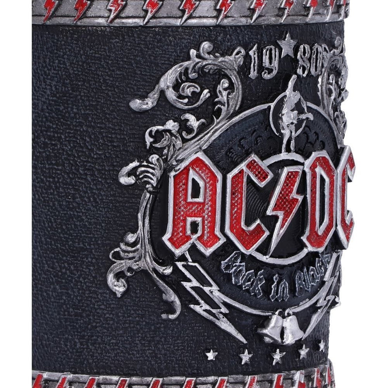 NEMESIS NOW ACDC BACK IN BLACK SHOT GLASS 8.5CM KOZARČEK ZA ŽGANJE 801269143022