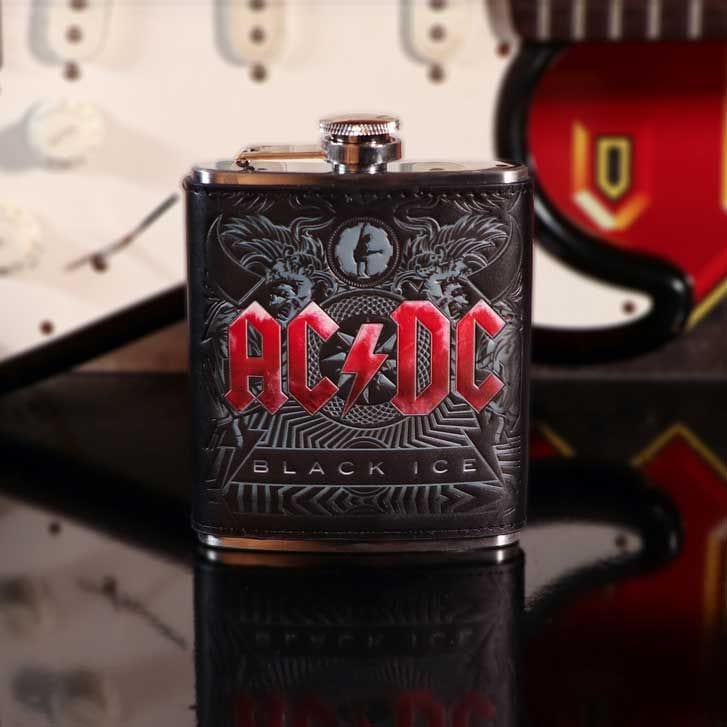 NEMESIS NOW ACDC BLACK ICE HIP FLASK PRISRČNICA 801269142599
