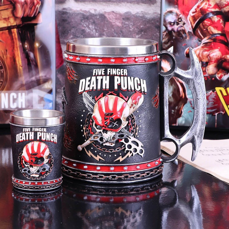 NEMESIS NOW FIVE FINGER DEATH PUNCH TANKARD 15CM VRČ 801269133368