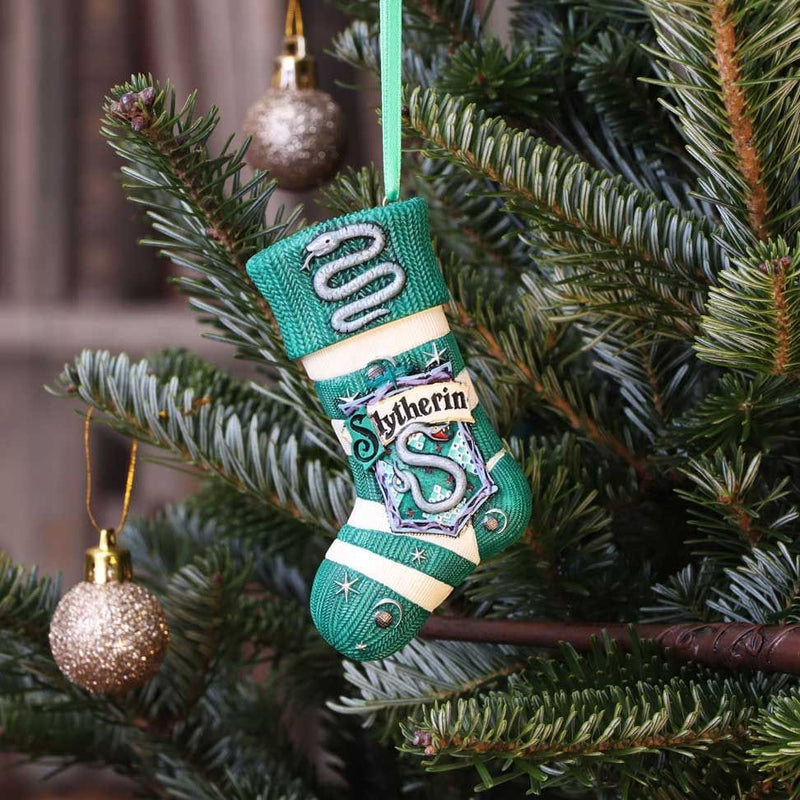 NEMESIS NOW HARRY POTTER SLYTHERIN STOCKING VISEČI OKRASEK 801269143527