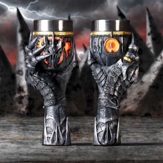 NEMESIS NOW LORD OF THE RINGS SAURON GOBLET 22.5CM KELIH 801269146238