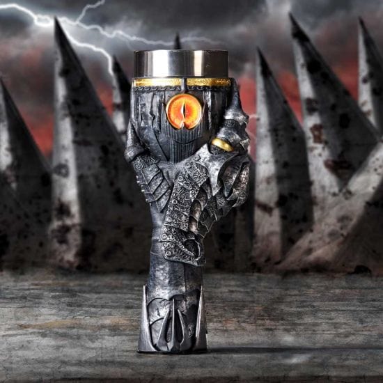 NEMESIS NOW LORD OF THE RINGS SAURON GOBLET 22.5CM KELIH 801269146238