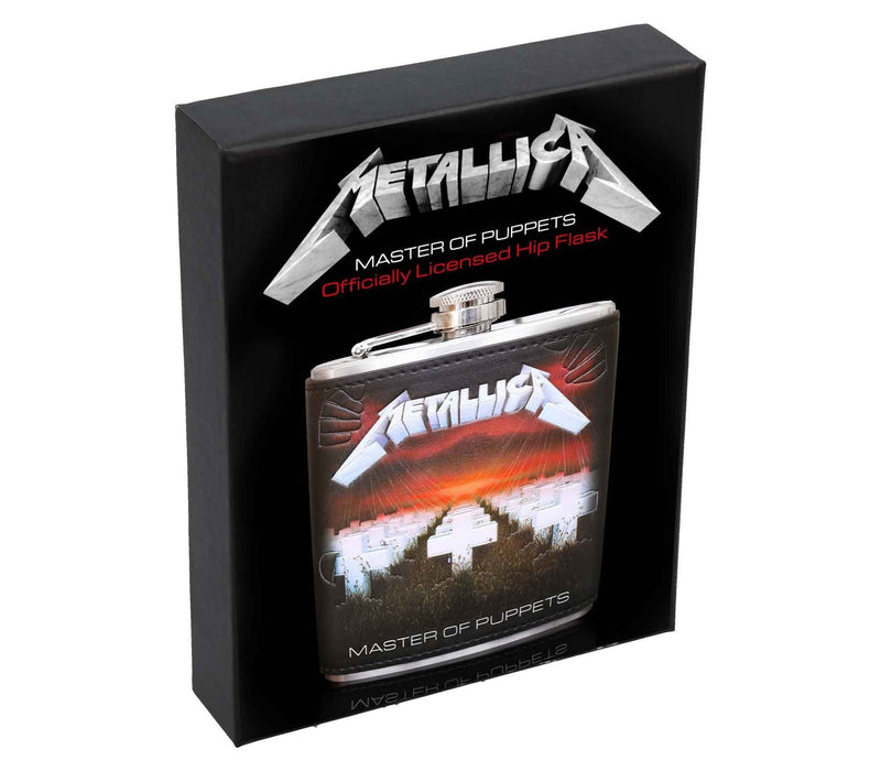 NEMESIS NOW METALLICA - MASTER OF PUPPETS HIP FLASK 7OZ PRISRČNICA 801269133689