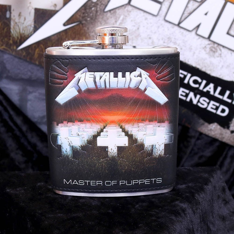 NEMESIS NOW METALLICA - MASTER OF PUPPETS HIP FLASK 7OZ PRISRČNICA 801269133689