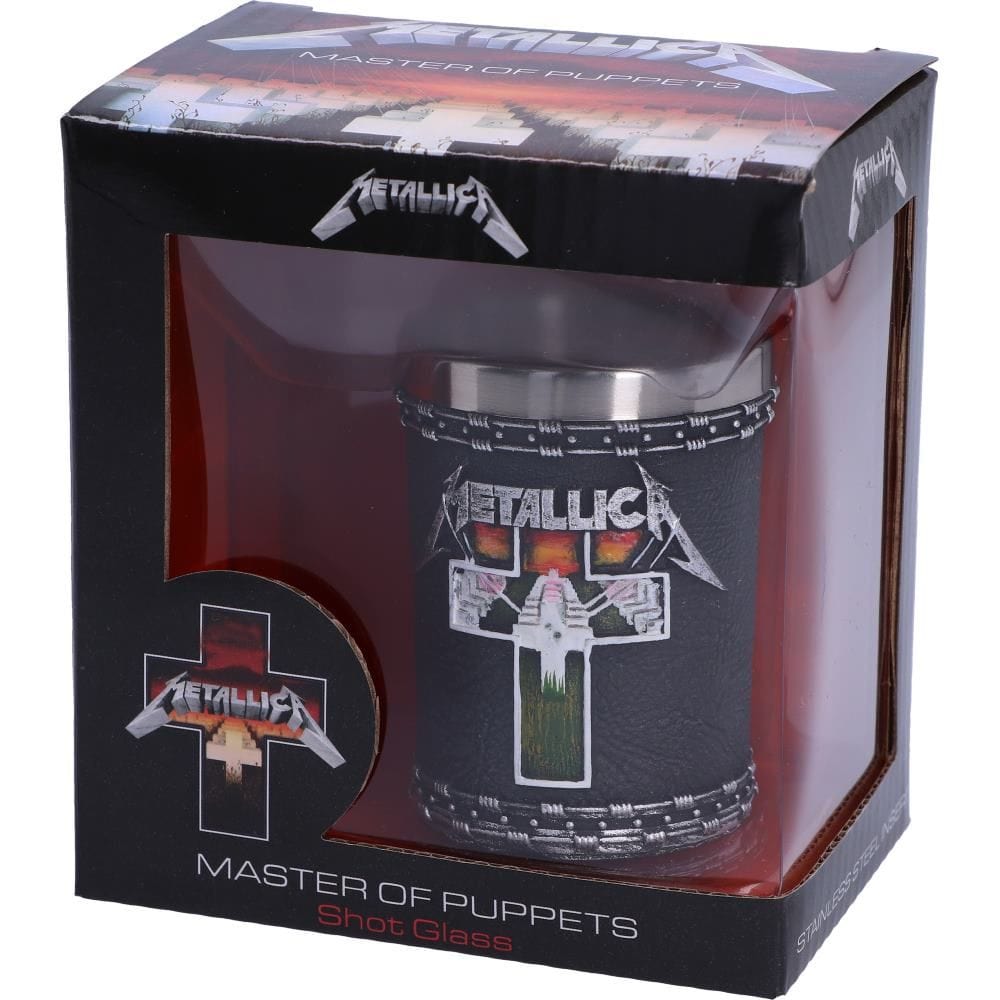 NEMESIS NOW METALLICA - MASTER OF PUPPETS SHOT GLASS 7CM KOZARČEK ZA ŽGANJE 801269133658