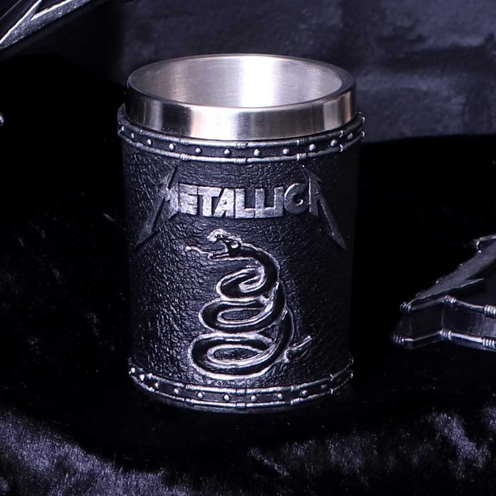 NEMESIS NOW METALLICA - THE BLACK ALBUM SHOT GLASS 7.5CM KOZARČEK ZA ŽGANJE 801269139285