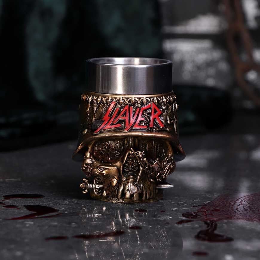 NEMESIS NOW SLAYER SKULL SHOT GLASS 9CM KOZARČEK ZA ŽGANJE 801269143114