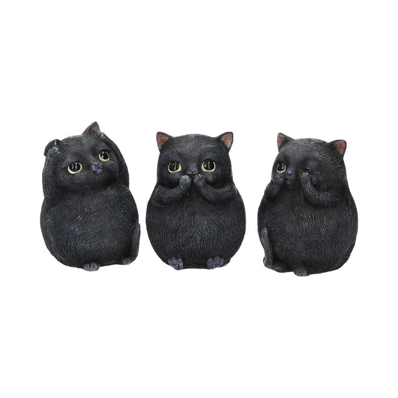 NEMESIS NOW THREE WISE FAT CATS 8.5CM FIGURICE 801269122867
