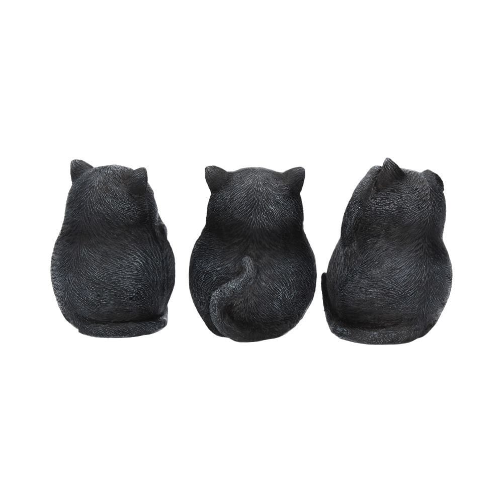 NEMESIS NOW THREE WISE FAT CATS 8.5CM FIGURICE 801269122867