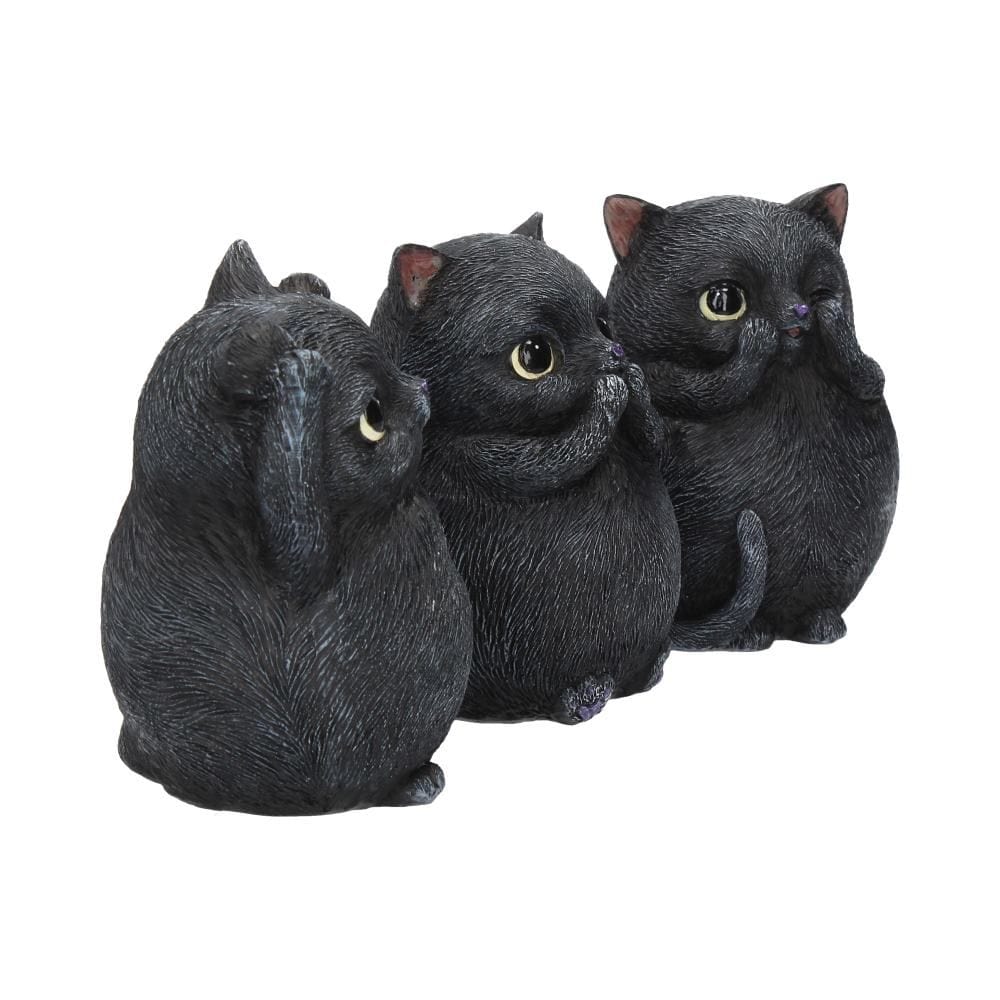 NEMESIS NOW THREE WISE FAT CATS 8.5CM FIGURICE 801269122867