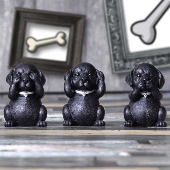 NEMESIS NOW THREE WISE LABRADORS 8.5CM KIPCI 801269146108