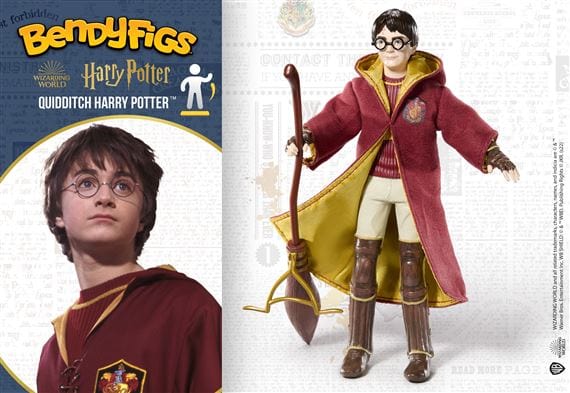 NOBLE COLLECTION - HARRY POTTER - BENDYFIGS - QUIDDITCH HARRY POTTER FIGURA 849421008154