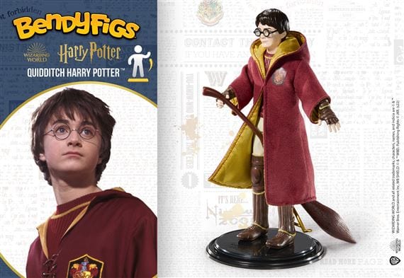 NOBLE COLLECTION - HARRY POTTER - BENDYFIGS - QUIDDITCH HARRY POTTER FIGURA 849421008154