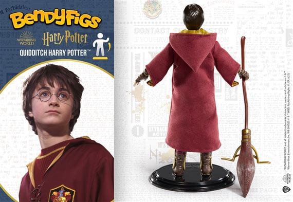 NOBLE COLLECTION - HARRY POTTER - BENDYFIGS - QUIDDITCH HARRY POTTER FIGURA 849421008154