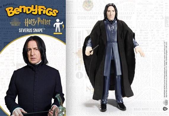 NOBLE COLLECTION - HARRY POTTER - BENDYFIGS - SEVERUS SNAPE FIGURA 849421008130