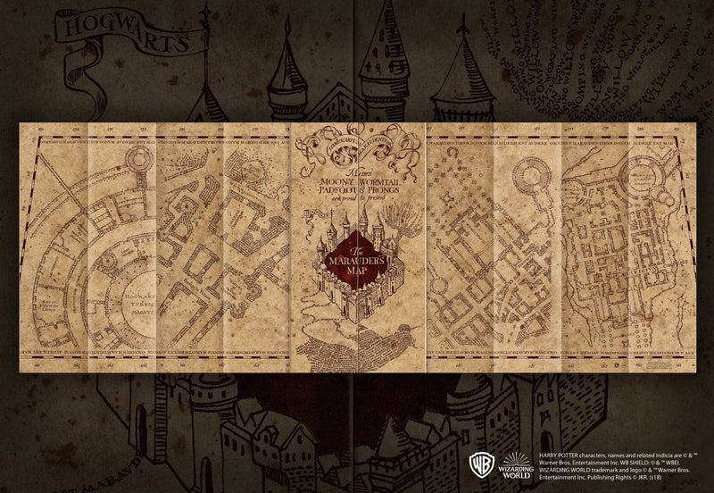 NOBLE COLLECTION - HARRY POTTER - GIFTS - MARAUDERS MAP 1000PC JIGSAW PUZZLE SESTAVLJANKA 849421004491