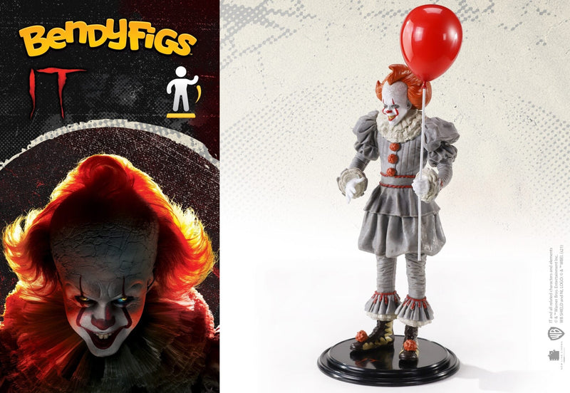 NOBLE COLLECTION - IT - BENDYFIGS - PENNYWISE FIGURICA 849421007324