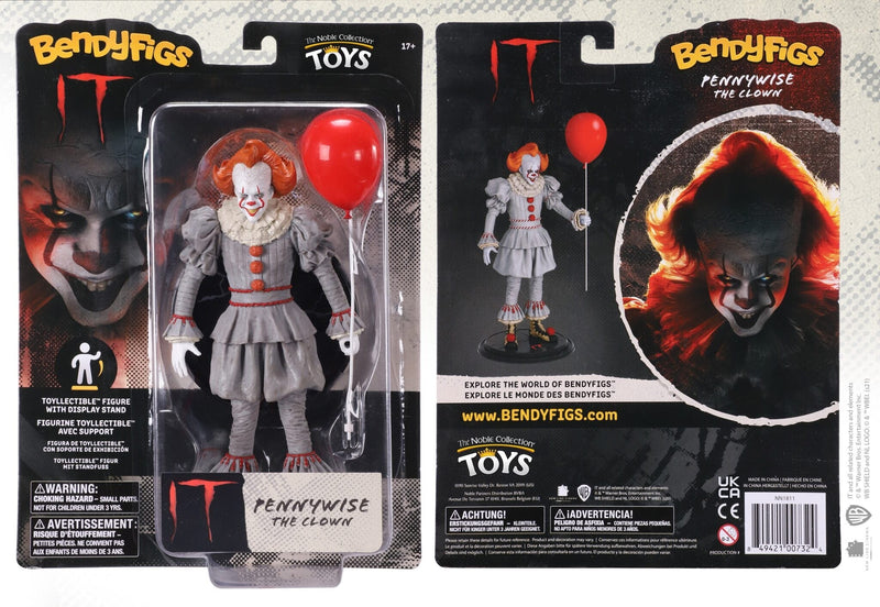 NOBLE COLLECTION - IT - BENDYFIGS - PENNYWISE FIGURICA 849421007324