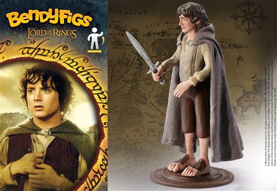 NOBLE COLLECTION - LORD OF THE RINGS - BENDYFIGS - FRODO BAGGINS FIGURA 849421006846