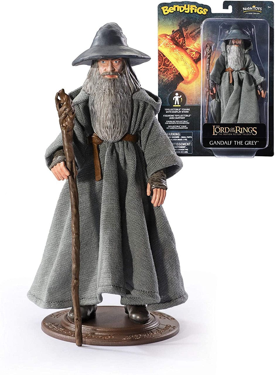 NOBLE COLLECTION - LORD OF THE RINGS - BENDYFIGS - GANDALF FIGURA 849421006839