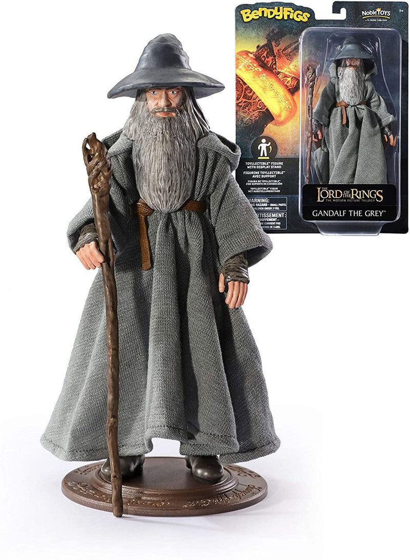 NOBLE COLLECTION - LORD OF THE RINGS - BENDYFIGS - GANDALF FIGURA 849421006839