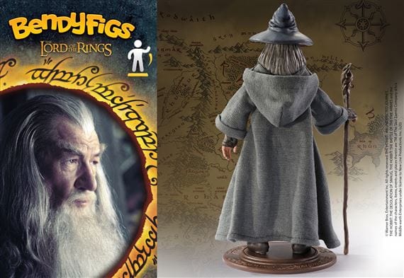 NOBLE COLLECTION - LORD OF THE RINGS - BENDYFIGS - GANDALF FIGURA 849421006839