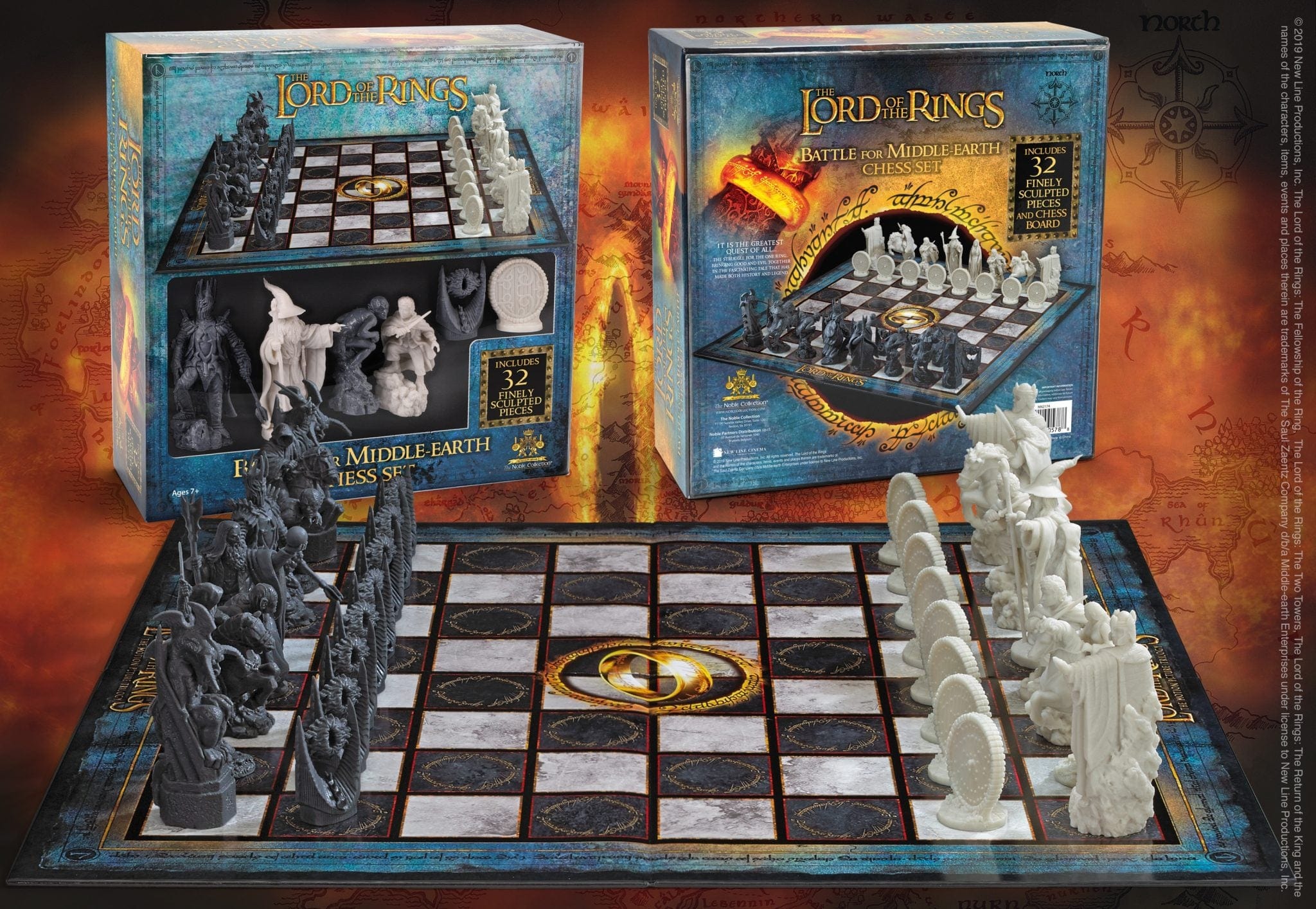 NOBLE COLLECTION - THE LORD OF THE RINGS - GIFTS - BATTLE FOR MIDDLE-EARTH NAMIZNA IGRA ŠAH 849421005788