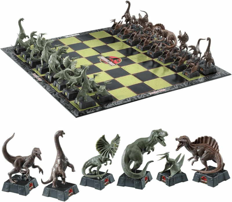 NOBLE COLLECTION - UNIVERSAL - JURASSIC PARK NAMIZNA IGRA ŠAH 849421007133
