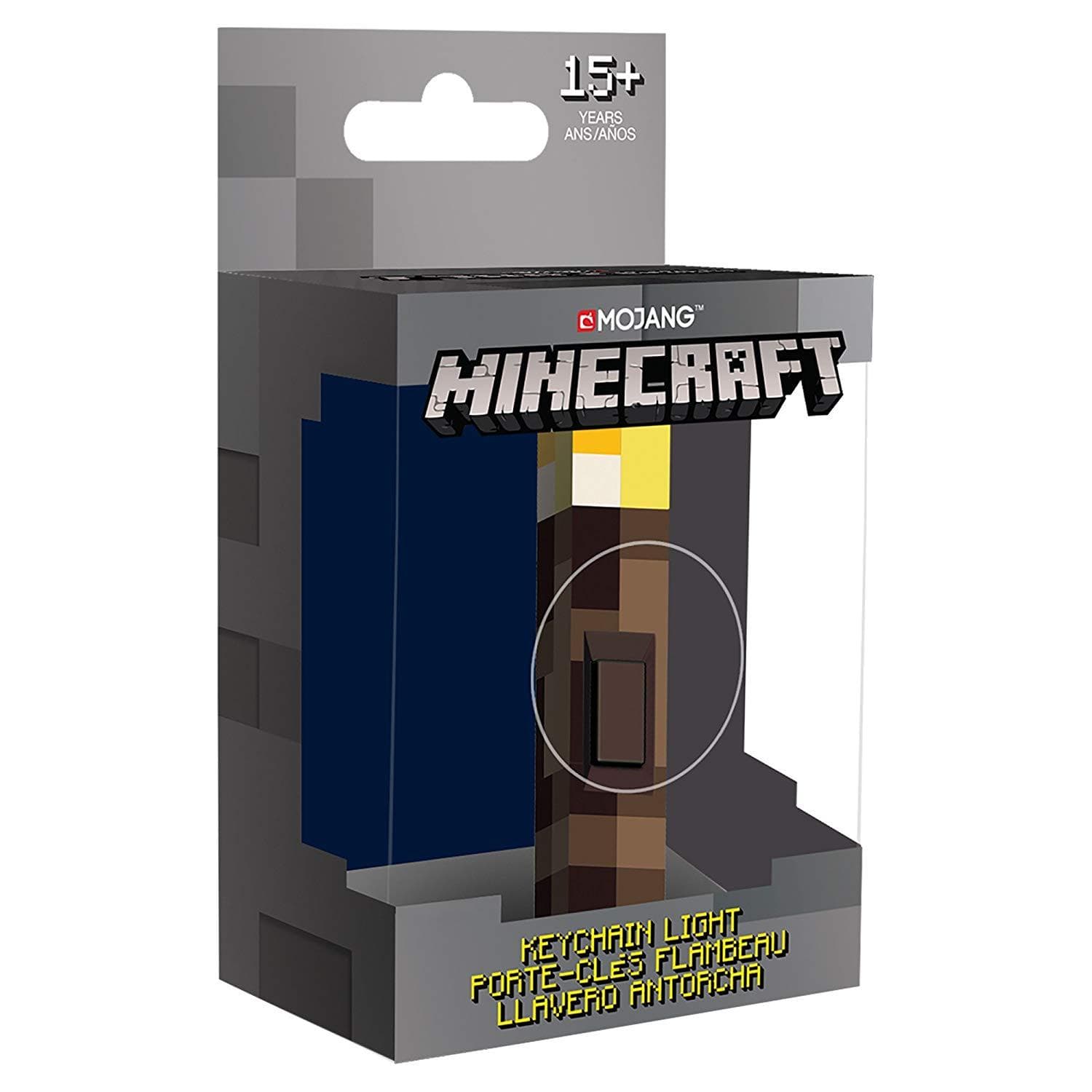 OBESEK ZA KLUČE JINX MINECRAFT 3D LIGHT-UP TORCH - MULTICOLOR 889343085925