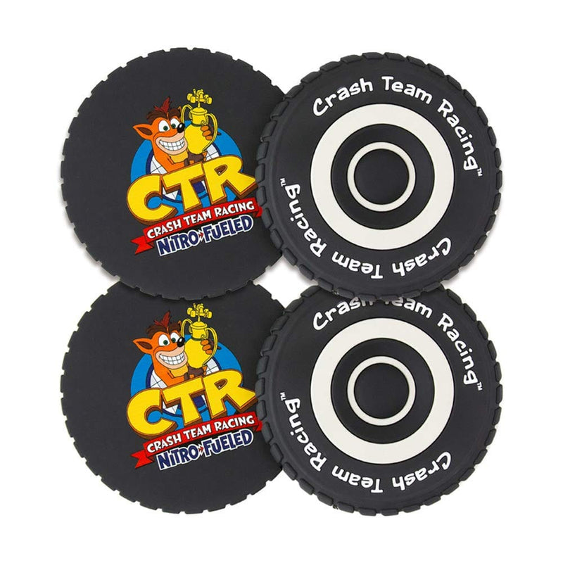 Official Crash Team Racing Nitro-Fueled Tyre Coasters 5056280406822