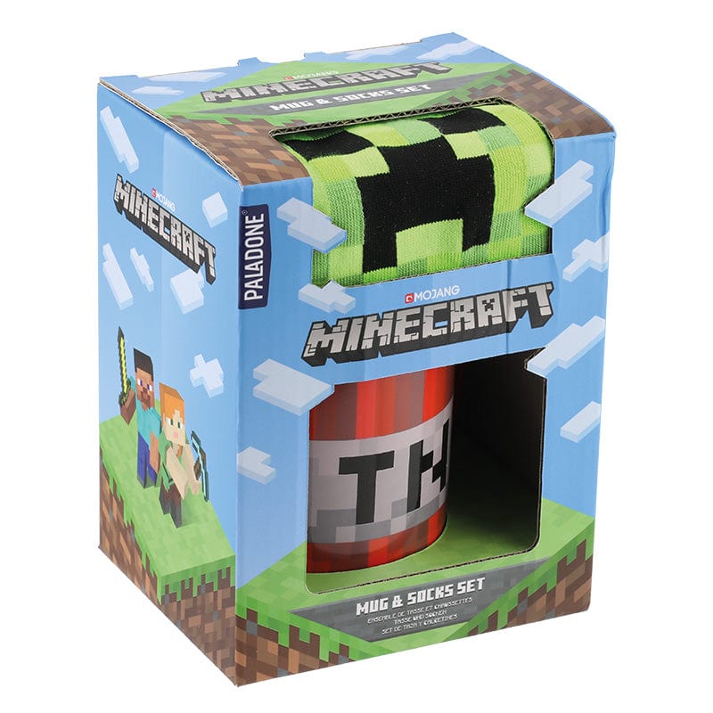 PALADONE MINECRAFT MUG AND SOCKS skodelica in nogavice 5055964760175