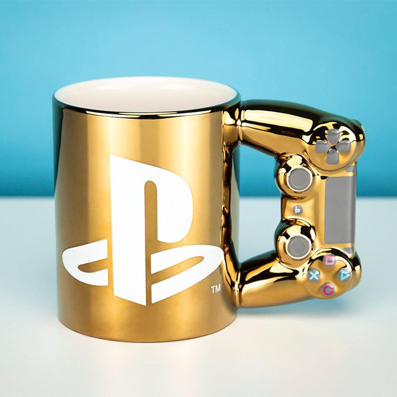 PALADONE PLAYSTATION GOLD CONTROLLER MUG SKODELICA 5055964735005