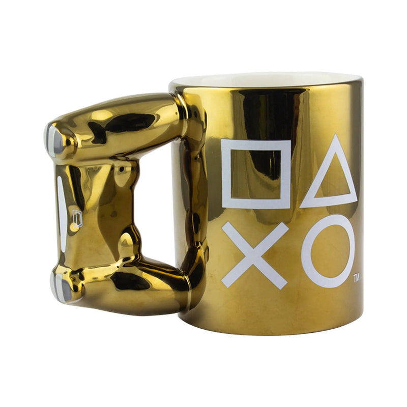 PALADONE PLAYSTATION GOLD CONTROLLER MUG SKODELICA 5055964735005